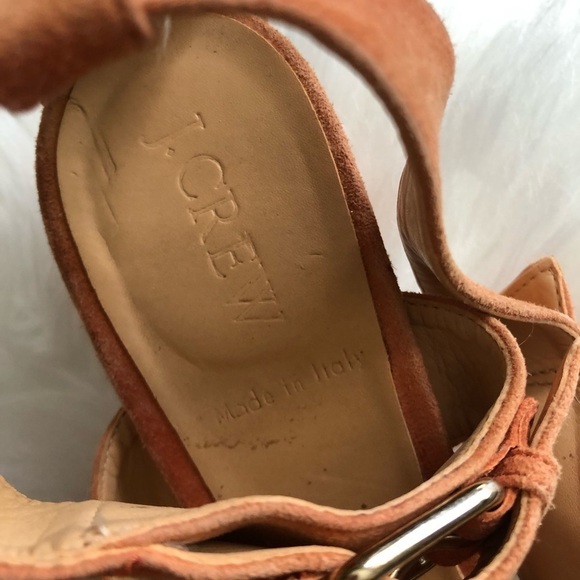 J.Crew | Lucca Suede buckle heeled Sandals - Picture 2 of 10